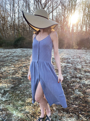 Irene Organic Blue Dress